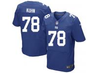 Men Nike NFL New York Giants #78 Markus Kuhn Authentic Elite Home Royal Blue Jersey