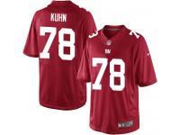 Men Nike NFL New York Giants #78 Markus Kuhn Red Limited Jersey
