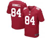 Men Nike NFL New York Giants #84 Larry Donnell Authentic Elite Red Jersey
