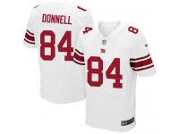 Men Nike NFL New York Giants #84 Larry Donnell Authentic Elite Road White Jersey
