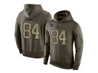 Men Nike NFL New York Giants #84 Larry Donnell Olive Salute To Service KO Performance Hoodie