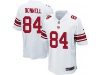 Men Nike NFL New York Giants #84 Larry Donnell Road White Game Jersey