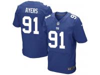 Men Nike NFL New York Giants #91 Robert Ayers Authentic Elite Home Royal Blue Jersey