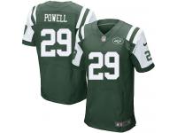 Men Nike NFL New York Jets #29 Bilal Powell Authentic Elite Home Green Jersey