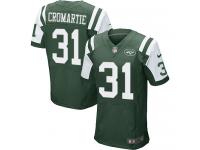 Men Nike NFL New York Jets #31 Antonio Cromartie Authentic Elite Home Green Jersey