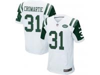Men Nike NFL New York Jets #31 Antonio Cromartie Authentic Elite Road White Jersey