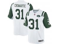 Men Nike NFL New York Jets #31 Antonio Cromartie Road White Limited Jersey