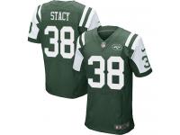 Men Nike NFL New York Jets #38 Zac Stacy Authentic Elite Home Green Jersey