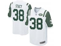 Men Nike NFL New York Jets #38 Zac Stacy Road White Game Jersey