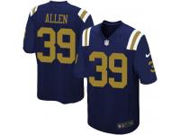 Men Nike NFL New York Jets #39 Antonio Allen Navy Blue Game Jersey