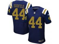 Men Nike NFL New York Jets #44 Zach Sudfeld Authentic Elite Navy Blue Jersey