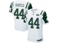 Men Nike NFL New York Jets #44 Zach Sudfeld Authentic Elite Road White Jersey
