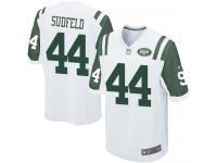 Men Nike NFL New York Jets #44 Zach Sudfeld Road White Game Jersey