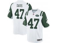 Men Nike NFL New York Jets #47 Kellen Davis Road White Limited Jersey