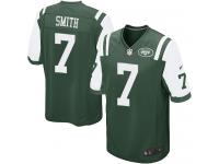 Men Nike NFL New York Jets #7 Geno Smith Home Green Game Jersey