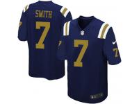 Men Nike NFL New York Jets #7 Geno Smith Navy Blue Limited Jersey