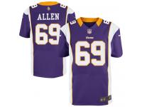Men Nike NFL Nike Minnesota Vikings Jared Allen Authentic Elite Historic Logo PurpleWhite Jersey
