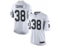 Men Nike NFL Oakland Raiders #38 T.J. Carrie Road White Limited Jersey