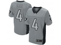 Men Nike NFL Oakland Raiders #4 Derek Carr Grey Shadow Limited Jersey