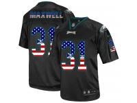 Men Nike NFL Philadelphia Eagles #31 Byron Maxwell Black USA Flag Fashion Limited Jersey