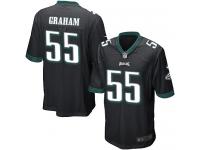 Men Nike NFL Philadelphia Eagles #55 Brandon Graham Black Game Jersey