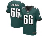 Men Nike NFL Philadelphia Eagles #66 Andrew Gardner Authentic Elite Home Midnight Green Jersey