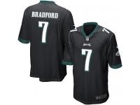 Men Nike NFL Philadelphia Eagles #7 Sam Bradford Black Game Jersey