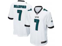 Men Nike NFL Philadelphia Eagles #7 Sam Bradford Road White Game Jersey