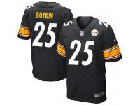 Men Nike NFL Pittsburgh Steelers #25 Brandon Boykin Authentic Elite Home Black Jersey