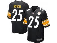 Men Nike NFL Pittsburgh Steelers #25 Brandon Boykin Home Black Game Jersey