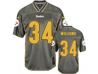Men Nike NFL Pittsburgh Steelers #34 DeAngelo Williams Grey Vapor Limited Jersey