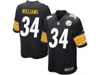 Men Nike NFL Pittsburgh Steelers #34 DeAngelo Williams Home Black Game Jersey