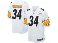 Men Nike NFL Pittsburgh Steelers #34 DeAngelo Williams Road White Game Jersey