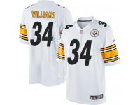 Men Nike NFL Pittsburgh Steelers #34 DeAngelo Williams Road White Limited Jersey