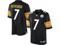 Men Nike NFL Pittsburgh Steelers #7 Ben Roethlisberger Home Black Limited Jersey