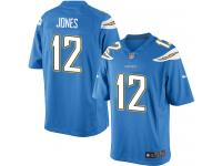 Men Nike NFL San Diego Chargers #12 Jacoby Jones Electric Blue Limited Jersey