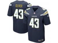 Men Nike NFL San Diego Chargers #43 Branden Oliver Authentic Elite Home Navy Blue Jersey