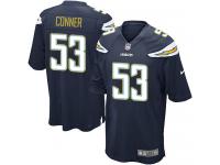 Men Nike NFL San Diego Chargers #53 Kavell Conner Home Navy Blue Game Jersey