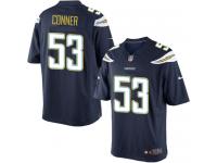 Men Nike NFL San Diego Chargers #53 Kavell Conner Home Navy Blue Limited Jersey