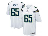 Men Nike NFL San Diego Chargers #65 Chris Watt Road White Game Jersey