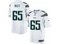 Men Nike NFL San Diego Chargers #65 Chris Watt Road White Limited Jersey