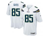 Men Nike NFL San Diego Chargers #85 Antonio Gates Road White Game Jersey