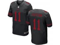 Men Nike NFL San Francisco 49ers #11 Quinton Patton Authentic Elite Black Jersey