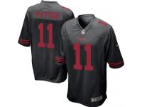 Men Nike NFL San Francisco 49ers #11 Quinton Patton Black Game Jersey