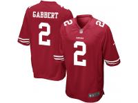 Men Nike NFL San Francisco 49ers #2 Blaine Gabbert Home Red Game Jersey