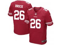 Men Nike NFL San Francisco 49ers #26 Tramaine Brock Authentic Elite Home Red Jersey