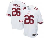 Men Nike NFL San Francisco 49ers #26 Tramaine Brock Road White Game Jersey