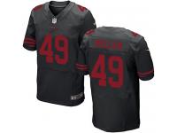 Men Nike NFL San Francisco 49ers #49 Bruce Miller Authentic Elite San Francisco ers Black Jersey