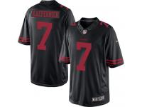 Men Nike NFL San Francisco 49ers #7 Colin Kaepernick Black Limited Jersey