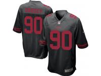 Men Nike NFL San Francisco 49ers #90 Glenn Dorsey Black Game Jersey